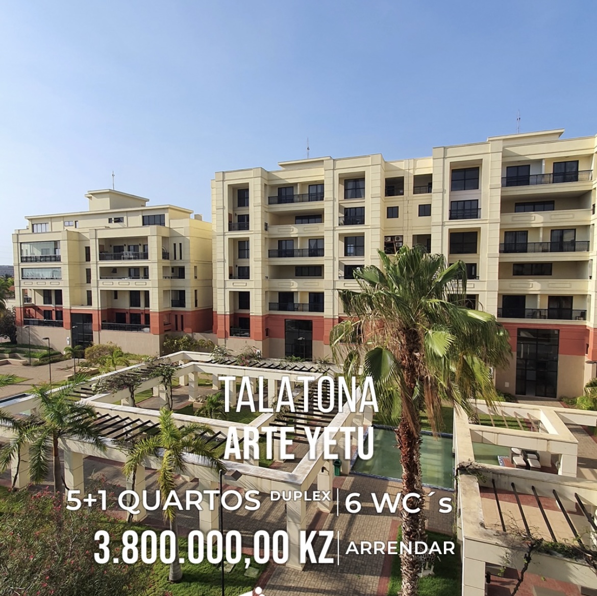 Vende-se ou arrendamento este magnífico apartamento T5 +1 dúplex no condomínio Arte Yetu- Talatona - Foto 1